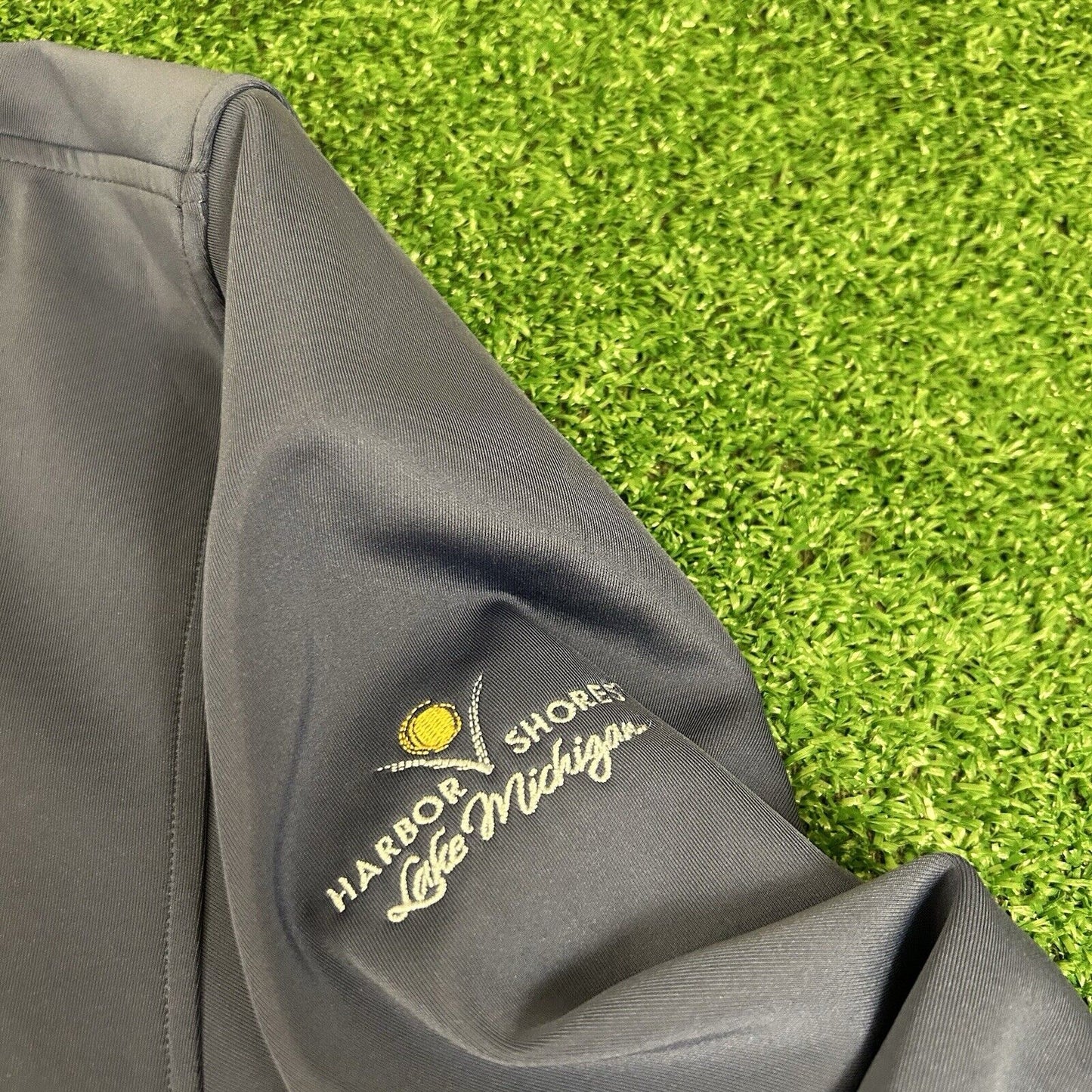 Fairway Greene Tech Sweater Mens Extra Large Blue Sweatshirt 1/4 Zip Golf Preppy