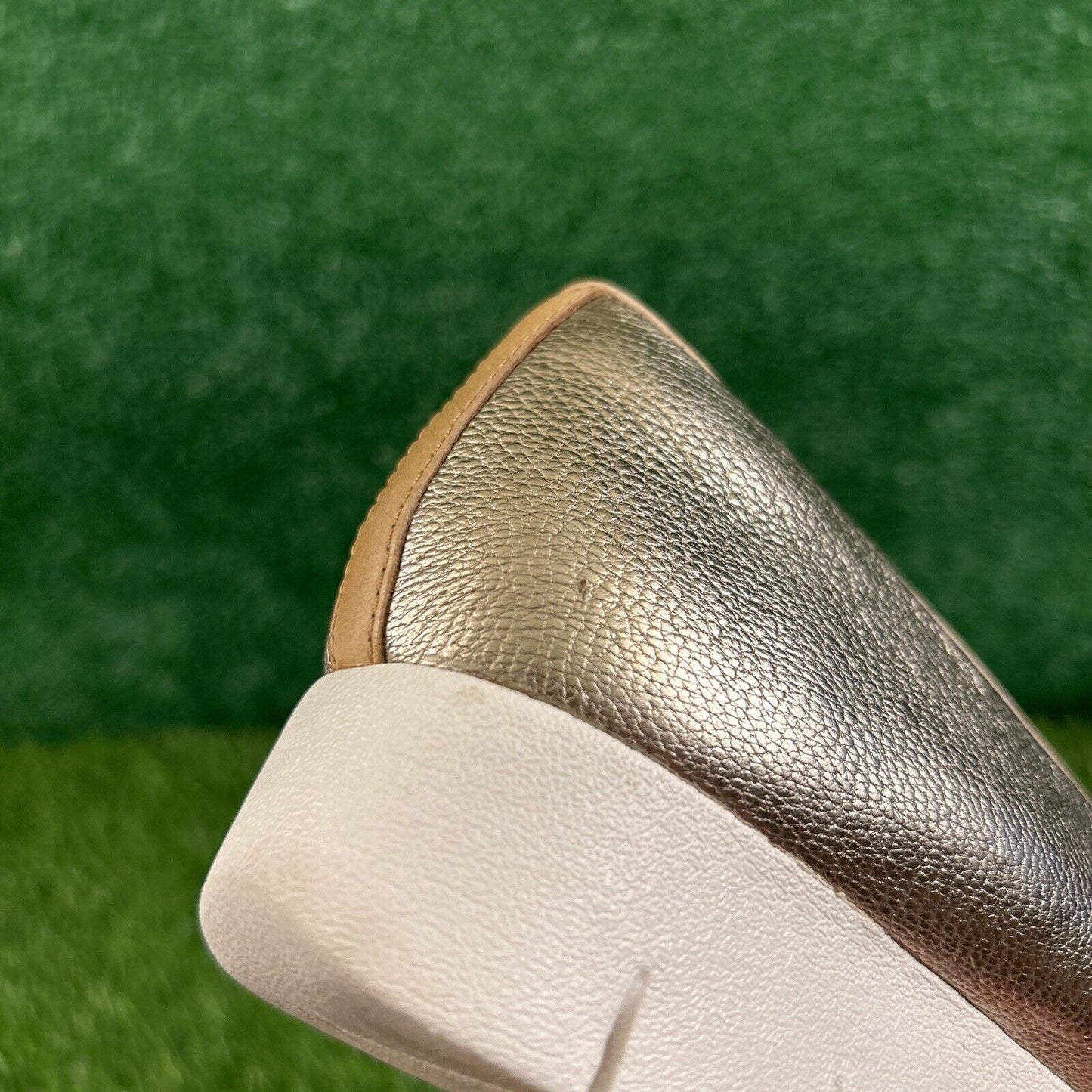 Clarks Daelyn Towne Loafer Womens 8.5 M Gold Shoes Leather Comfort Platform