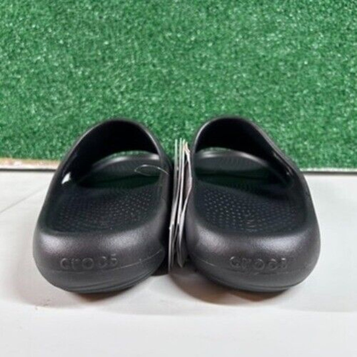 Crocs Mellow Recovery Slide Sandals Comfort Lightweight Black Womens 8 New