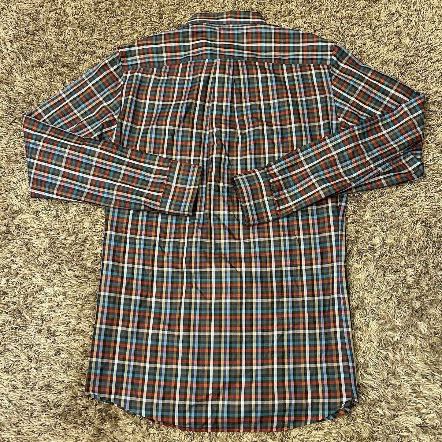 Bobby Jones Shirt Mens Large Multicolor Plaid Button Up Long Sleeve Casual