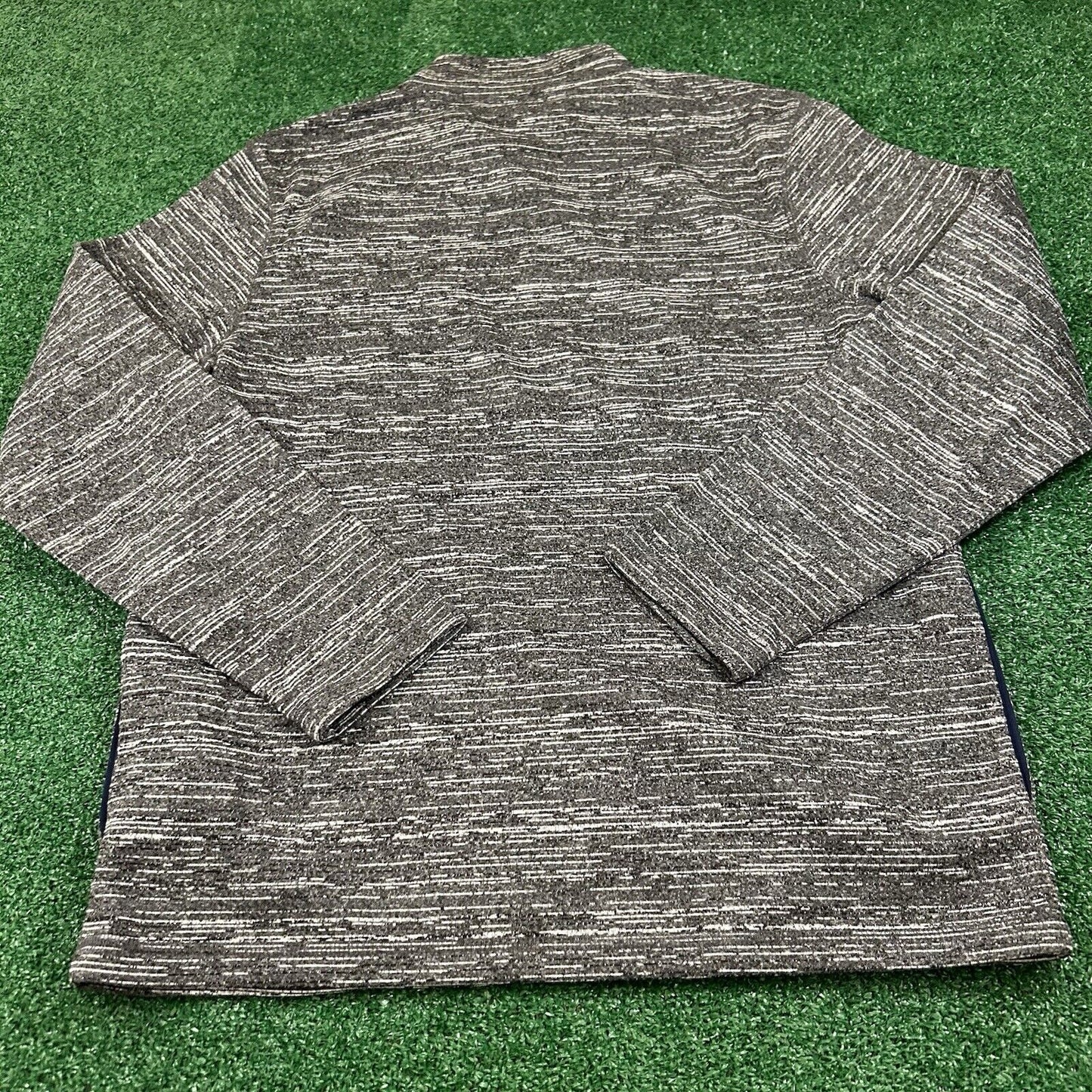 Minnesota Twins Sweater Mens Large Gray Pullover 1/4 Zip Sweatshirt Majestic