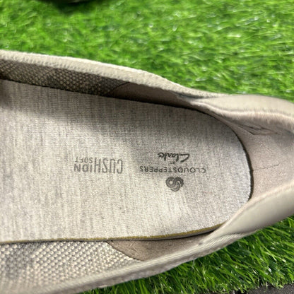 Clarks Cloudsteppers Carly Dream Loafer Womens 8 M Gray Camo Shoes Comfort