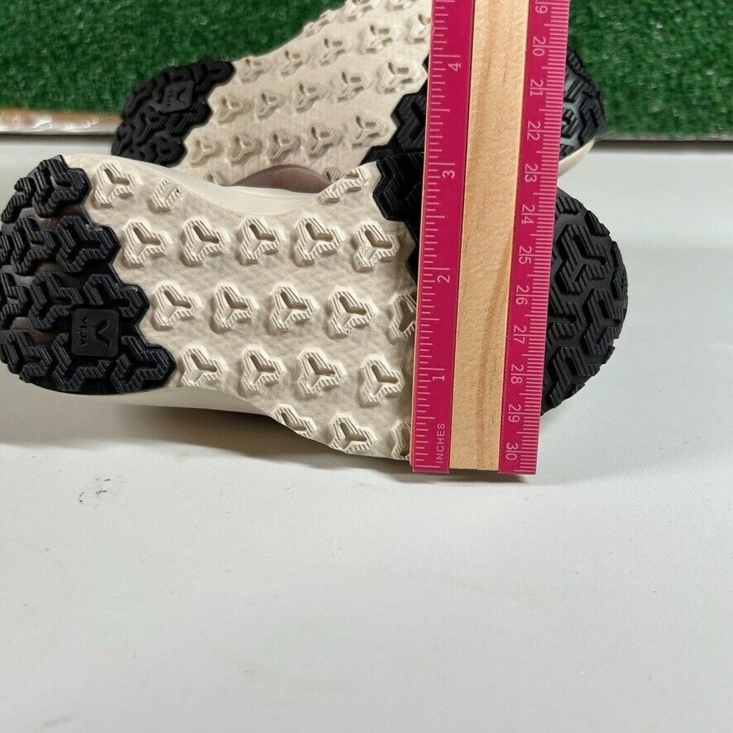 Veja Canary Elastic Lace Kids Sneakers Beige Purple Toddler Shoes 9.5C $105 Msrp