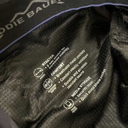 Eddie Bauer Cargo Shorts Mens 32 Gray Casual Outdoor Hiking Trail Nylon Stretch