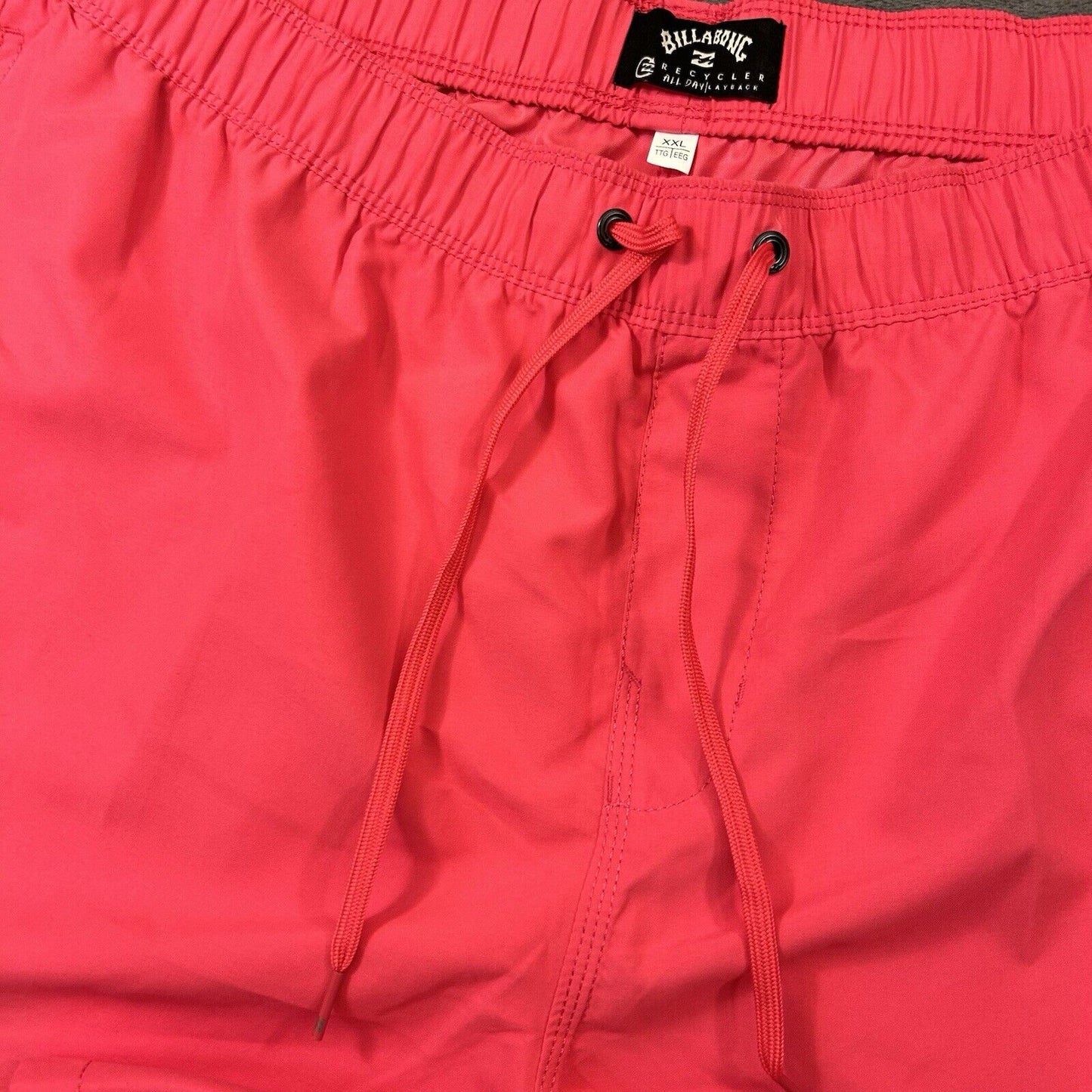 Billabong Board Shorts Men XXL 2XL 36" Red Drawstring Hybrid Swim Recycler NEW