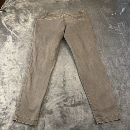 Banana Republic Pants Womens 0 30x27in" Gray Chino Flat Front Casual Stretch