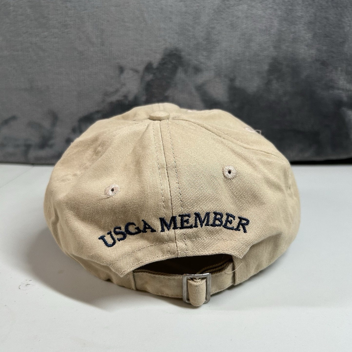 Vintage Golf Hat Cap Mens Strap Back Tan 2005 US Open Pinehurst USGA Adjustable