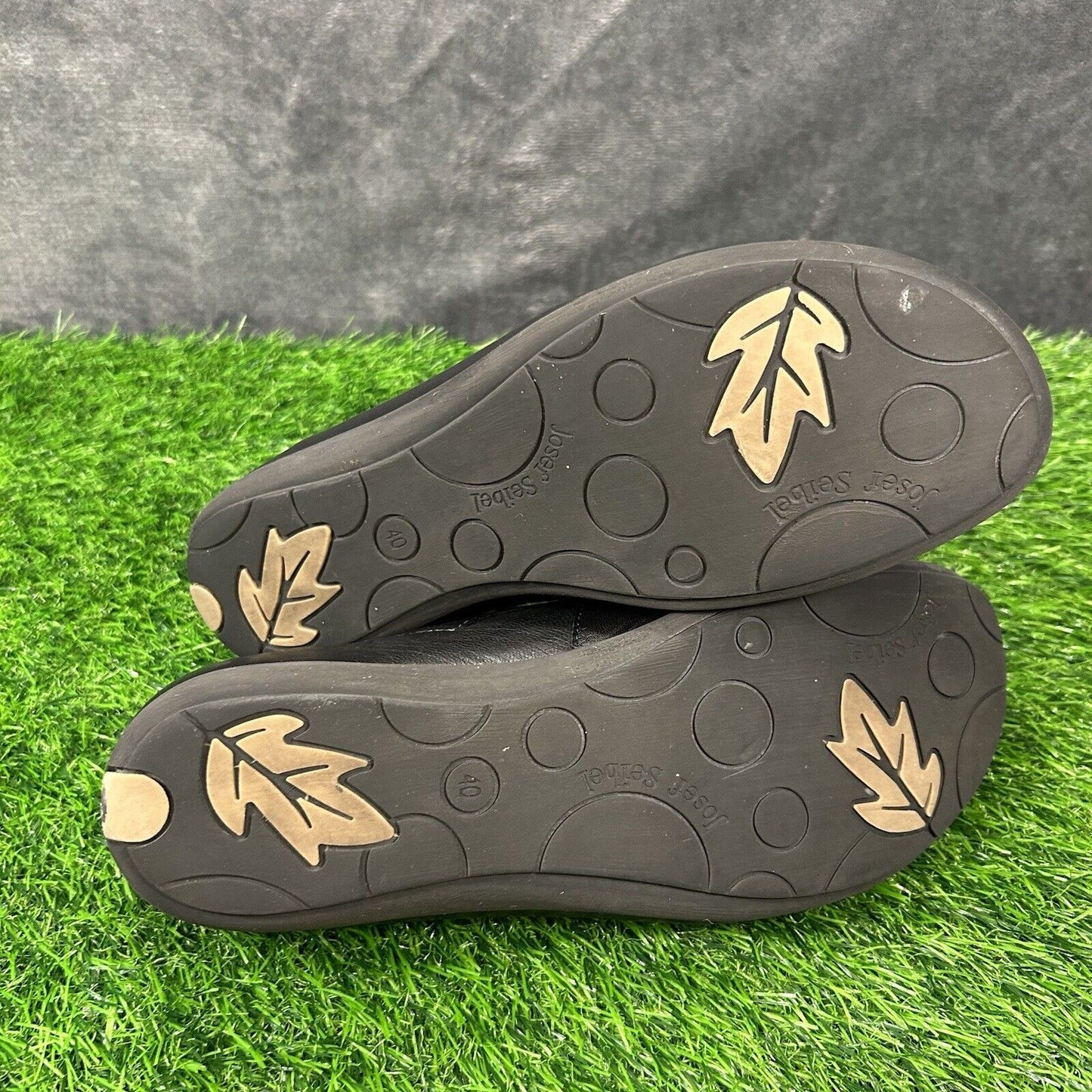 Josef Seibel Nally 11 Womens 9 Black Shoes Sneakers Leather Lace Up Casual