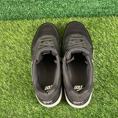 Nike Air Max 1 Golf Mens 8 Black White Spikeless Shoes Sneaker Athletic NEW