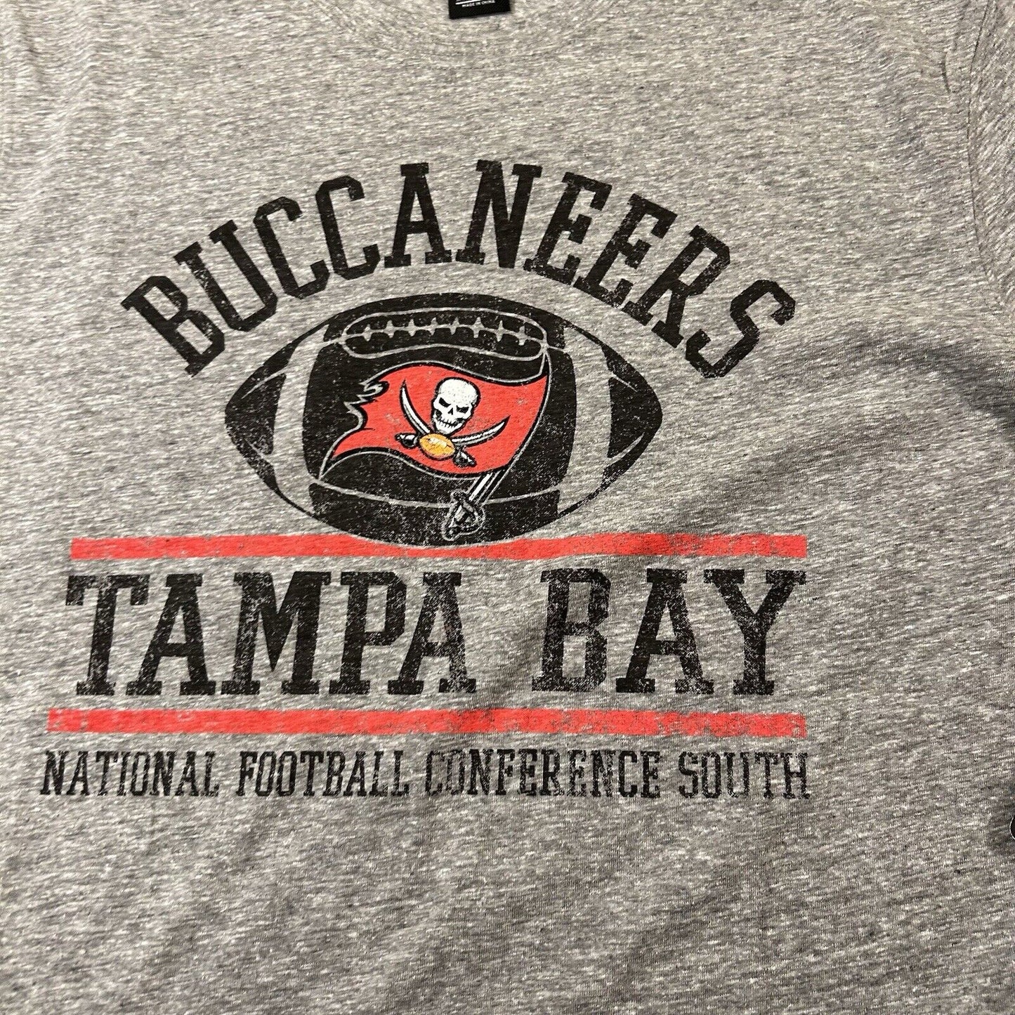 Tampa Bay Buccaneers Shirt LOT Mens Medium Gray Red Short Sleeve NFL Brady NEW