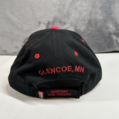 Eagle Usa Baseball Hat Cap Mens Strap Back Black Red Patriotic Troops Adjustable