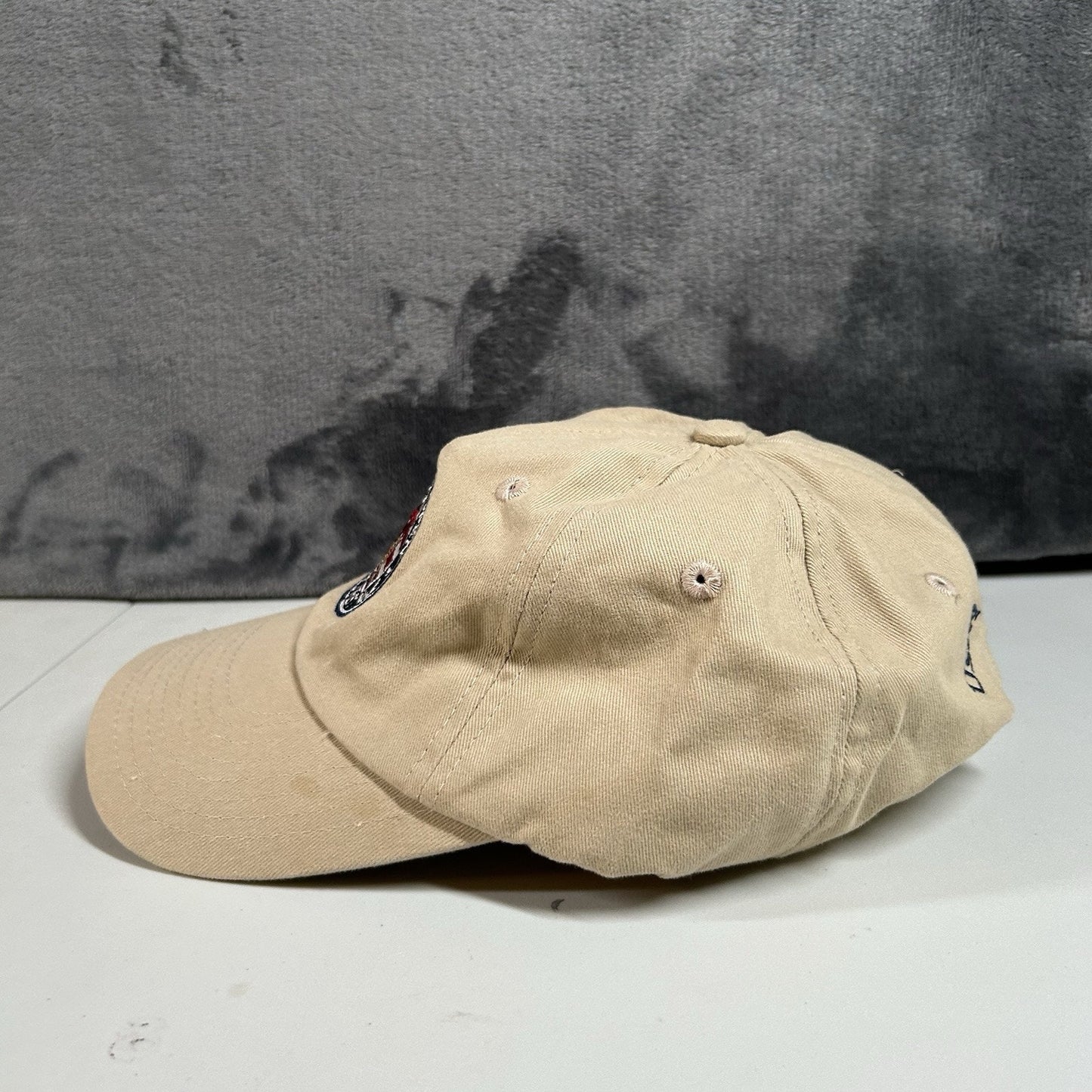 Vintage Golf Hat Cap Mens Strap Back Tan 2005 US Open Pinehurst USGA Adjustable