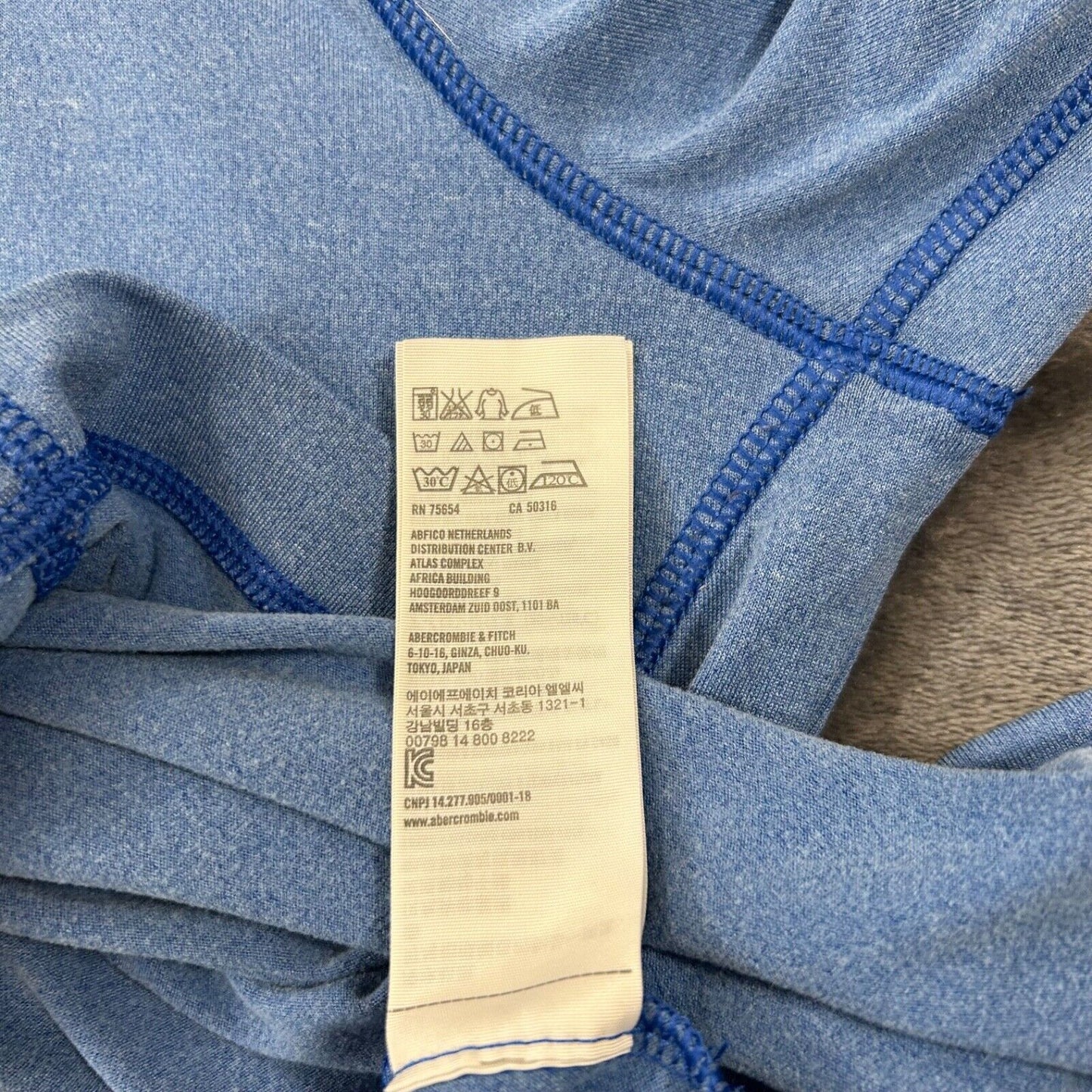 Hollister Sport Sweater Mens Medium Blue Pullover Quarter Zip Golf Sweatshirt