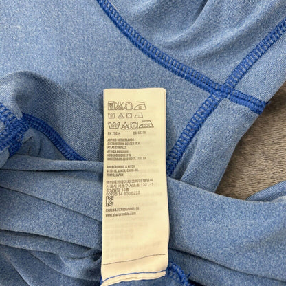 Hollister Sport Sweater Mens Medium Blue Pullover Quarter Zip Golf Sweatshirt