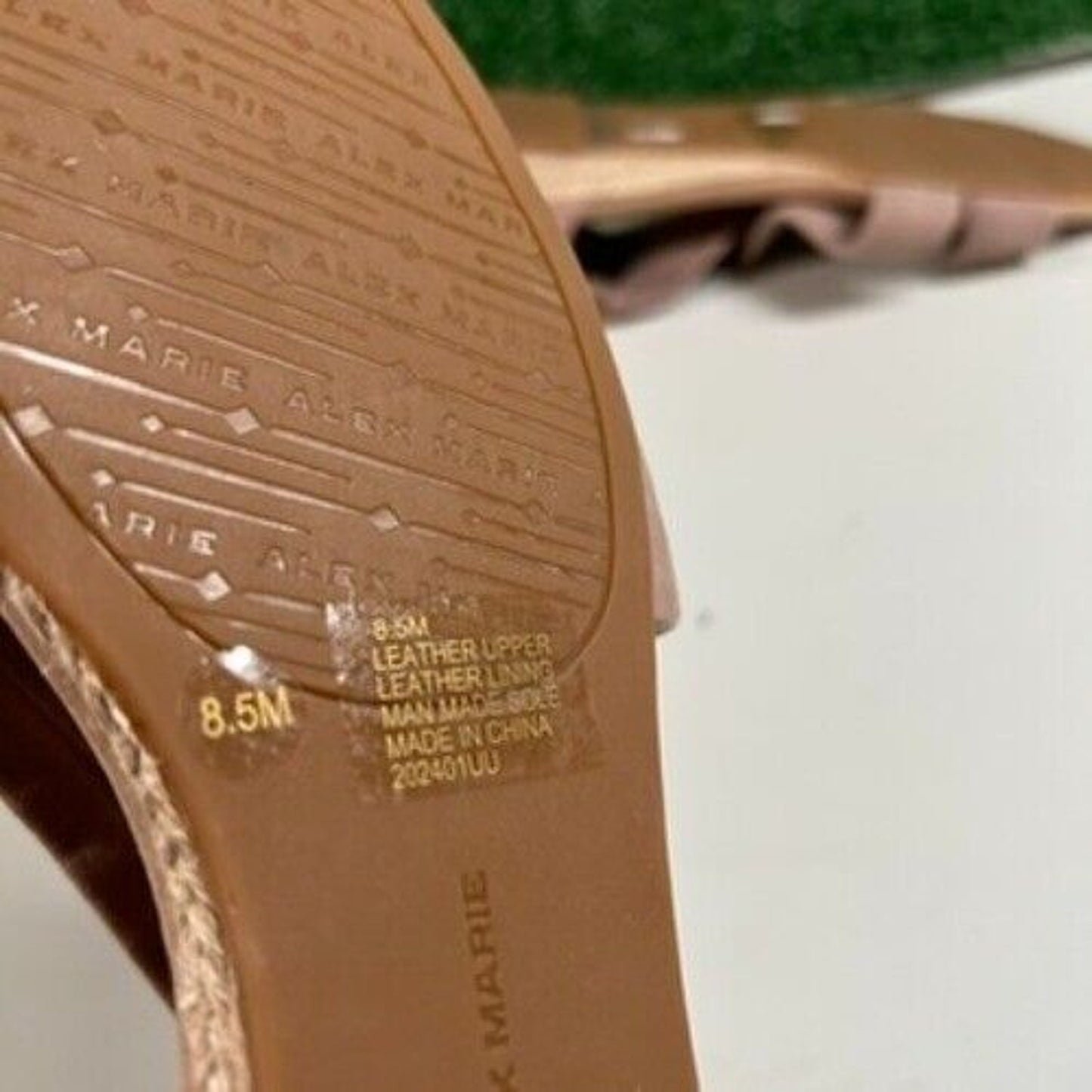 Alex Marie Sandals Womens 8.5 M Light Brown Espadrilles Casual Summer Strappy