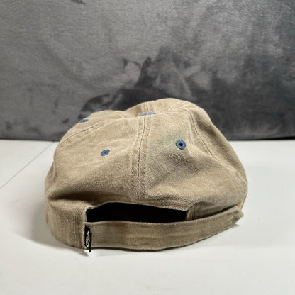 Volcano House Baseball Hat Cap Mens Strap Back Brown Blue Vintage Adjustable