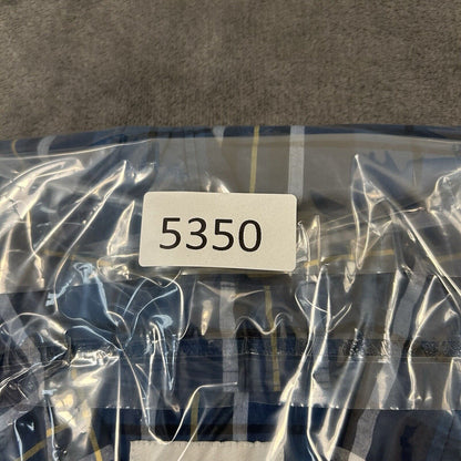 American Eagle Shirt Mens Medium Blue White Plaid Button Up Long Sleeve Outdoor