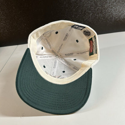 Minnesota Wild Hat Cap Mens Small Green Beige Zephyr Z-fit Hockey Lodge NHL New