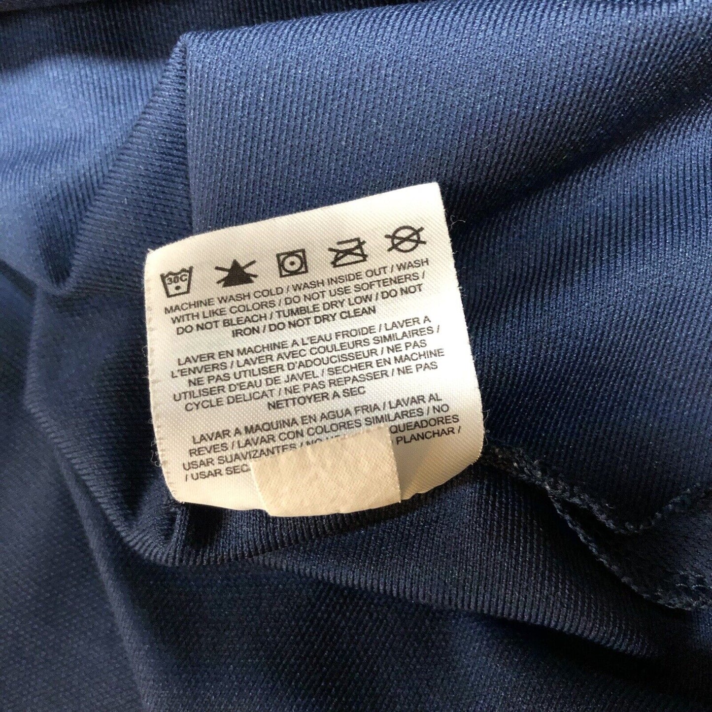 Nike Golf Polo Shirt Mens Large Navy White Dri-Fit Athletic Comfort Short Sleeve