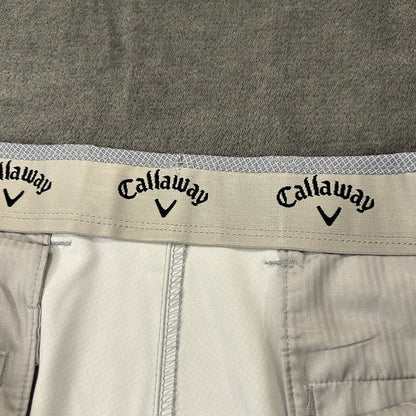 Callaway Shorts Mens 40 Gray White Diamond Golf Casual Golfing 9.5" Inseam