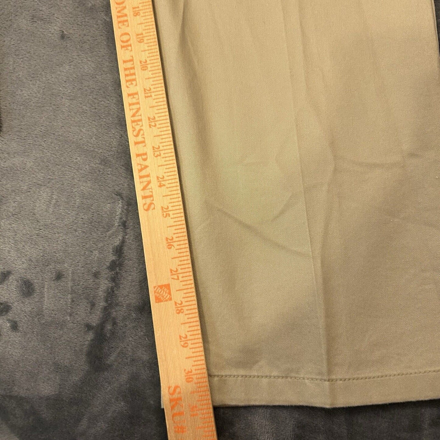 St Johns Bay Chino Pants Mens 40x30" Brown Straight Leg Work Classic Fit Stretch