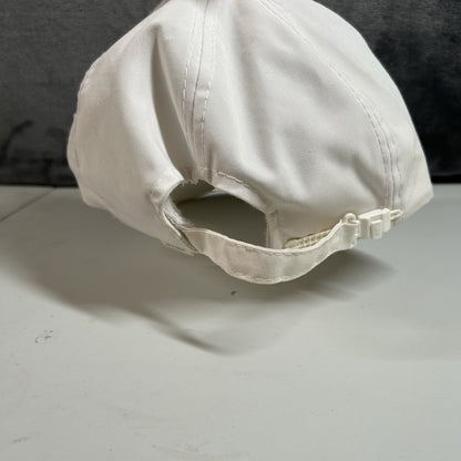 Vintage Potlatch Hat Cap Mens Strap Back White Green Rope Otto Cap Adjustable