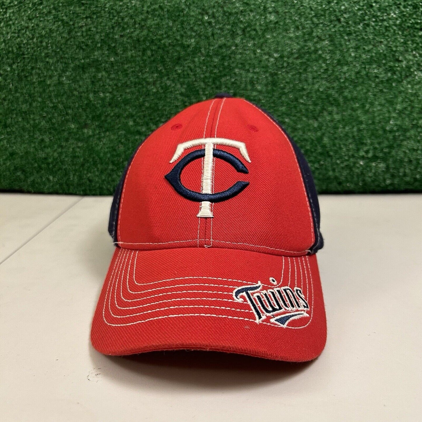 Minnesota Twins Hat Cap Mens Strapback Red Navy TC Logo MLB Baseball '47 Brand