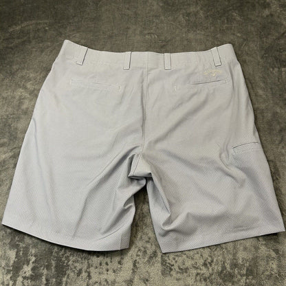 Callaway Shorts Mens 40 Gray White Diamond Golf Casual Golfing 9.5" Inseam