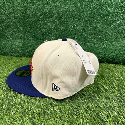 New York Yankees Hat Cap Mens 7 3/4 White Blue New Era Big League Chew MLB NEW