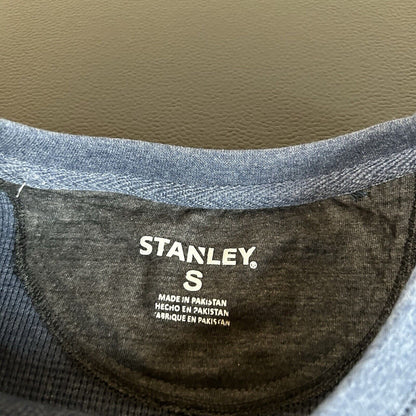 Stanley Workwear Shirt Mens Small Blue Long Sleeve Thermal Heather Comfort NEW