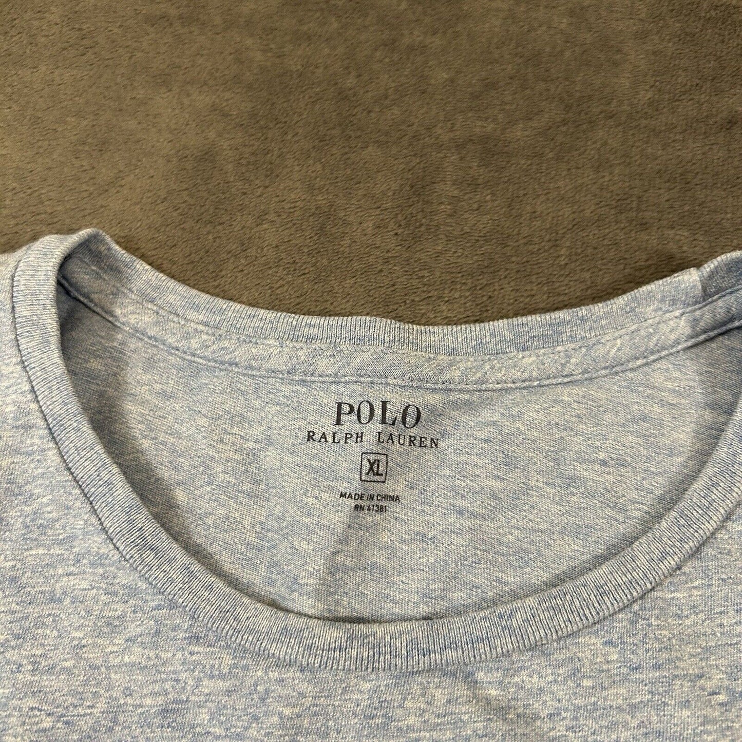 Polo Ralph Lauren Shirt Mens Extra Large Blue Short Sleeve Pocket T-Shirt Casual