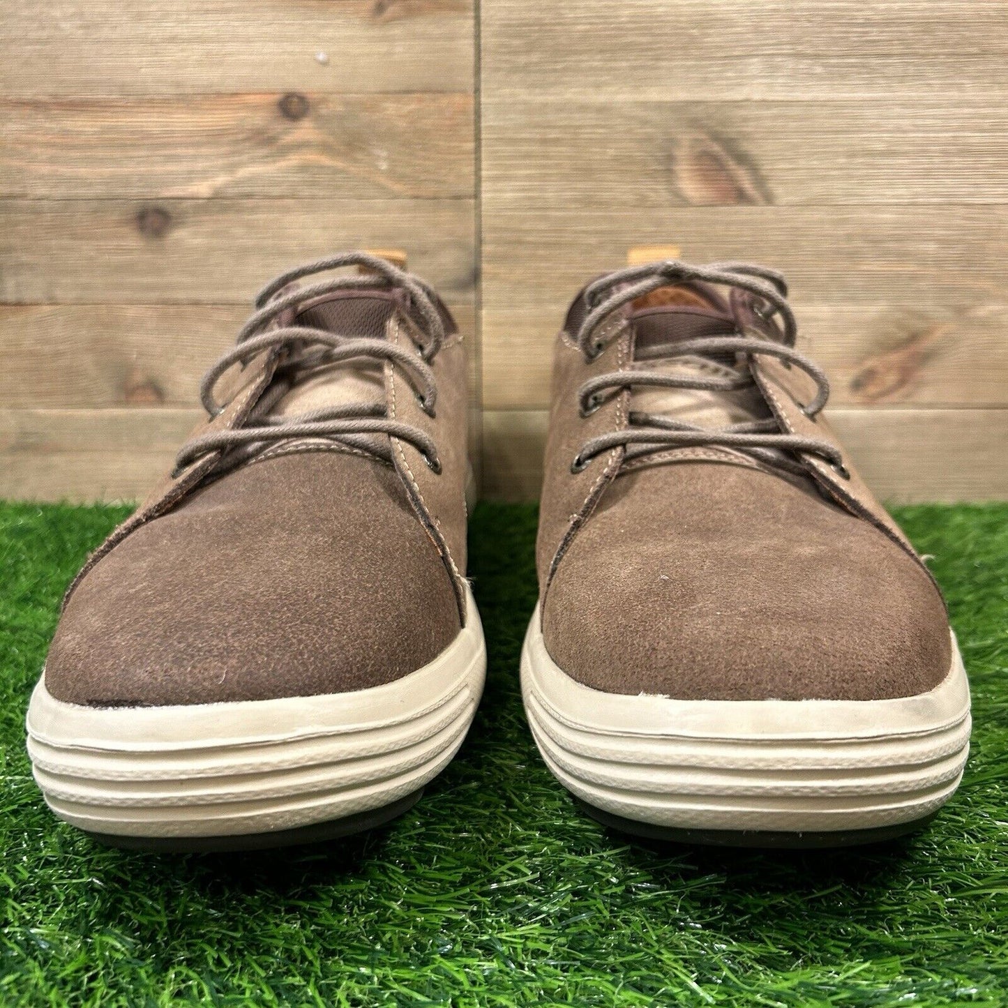 Skechers Porter Elden Oxford Mens 13 Brown Shoes Sneakers Suede Leather Casual