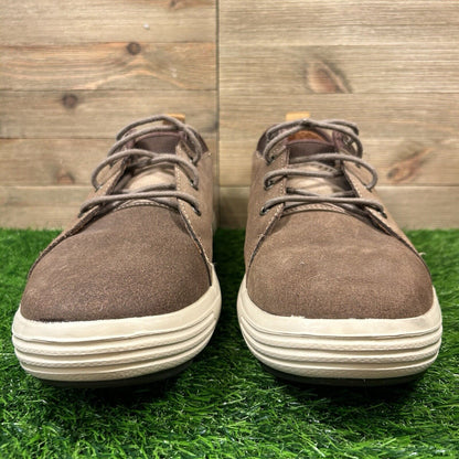 Skechers Porter Elden Oxford Mens 13 Brown Shoes Sneakers Suede Leather Casual