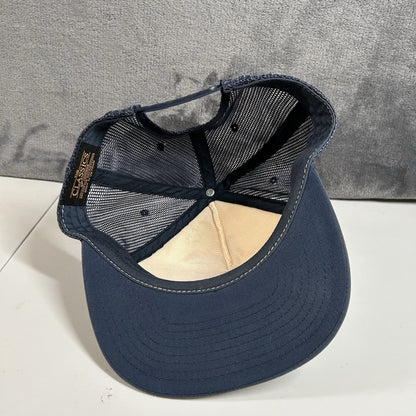 Salomon Snapback Hat Cap Blue White Trucker Running Yupoong Classics Adjustable