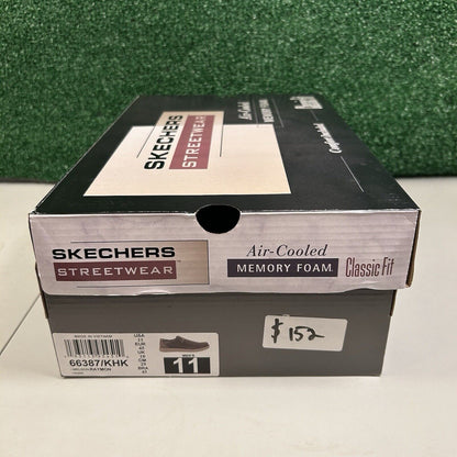 Skechers Melson Raymon Mens 11 Khaki Shoes Loafers Walking Comfort Slip On NEW