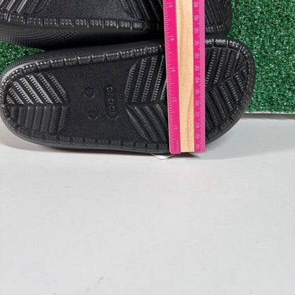 Crocs Classic Puff Mocs Black Slip On Casual Comfort Shoes Lined Womens 7 New