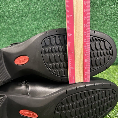 Khombu Madison Boots Womens 8.5 M Black Ankle Fur Lined Warm Outdoor Zip New