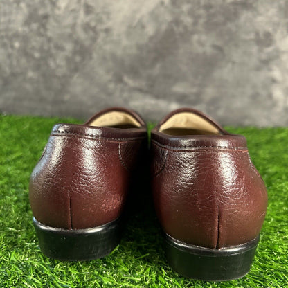 SAS Simplify Loafer Womens 8.5 S Burgundy Leather Shoes Slip On Casual Comfort