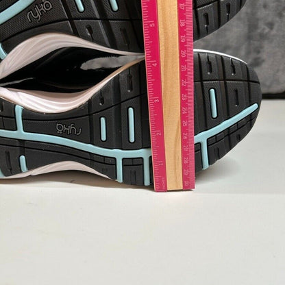 Ryka Dash 3 Walking Shoes Athletic Comfort Training Black Blue Womens 9M New