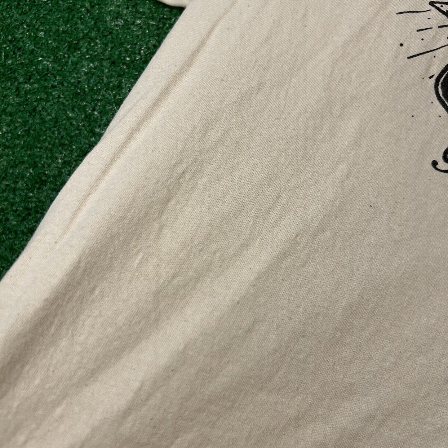 Fresh Vibes Shirt Mens Large Beige Short Sleeve Skulls Beer Skeleton Graphic Tee