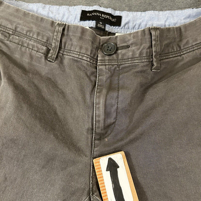 Banana Republic Pants Womens 0 30x27in" Gray Chino Flat Front Casual Stretch