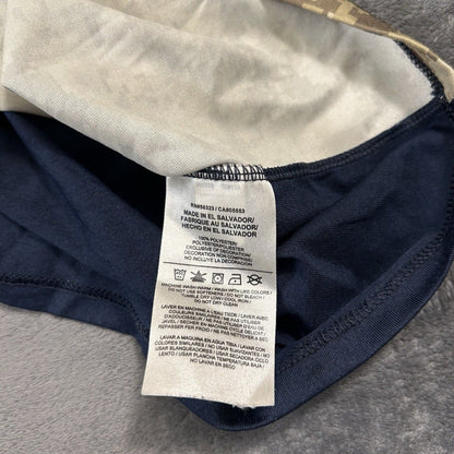 Nike On Field New England Patriots Shirt Mens XXL 2XL Green Blue Camo 3/4 Sleeve