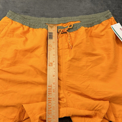 Marmot Juniper Springs Shorts Men Large 34" Orange Drawstring Swim 5" Inseam NEW
