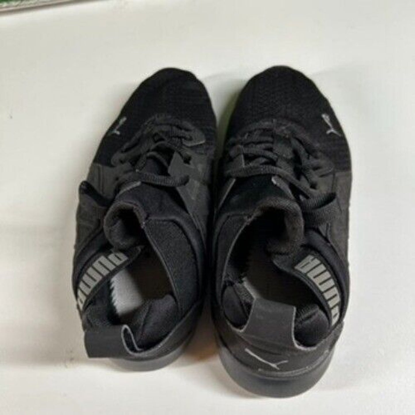 Puma Softride Enzo Sneakers Kids Athletic Running Shoes Black 3.5Y (See Pics)