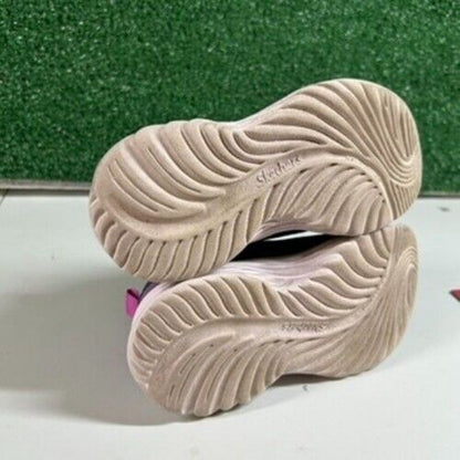 Skechers Kids Athletic Sneakers Pink Shoes Hook and Loop Closure Girls 11