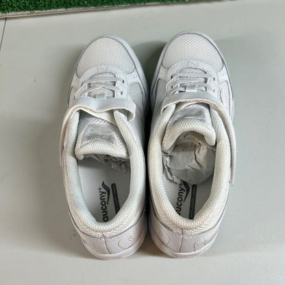 Saucony Cohesion 14 Hook & Loop White Sneakers Athletic Shoes Kids Size 6.5Y
