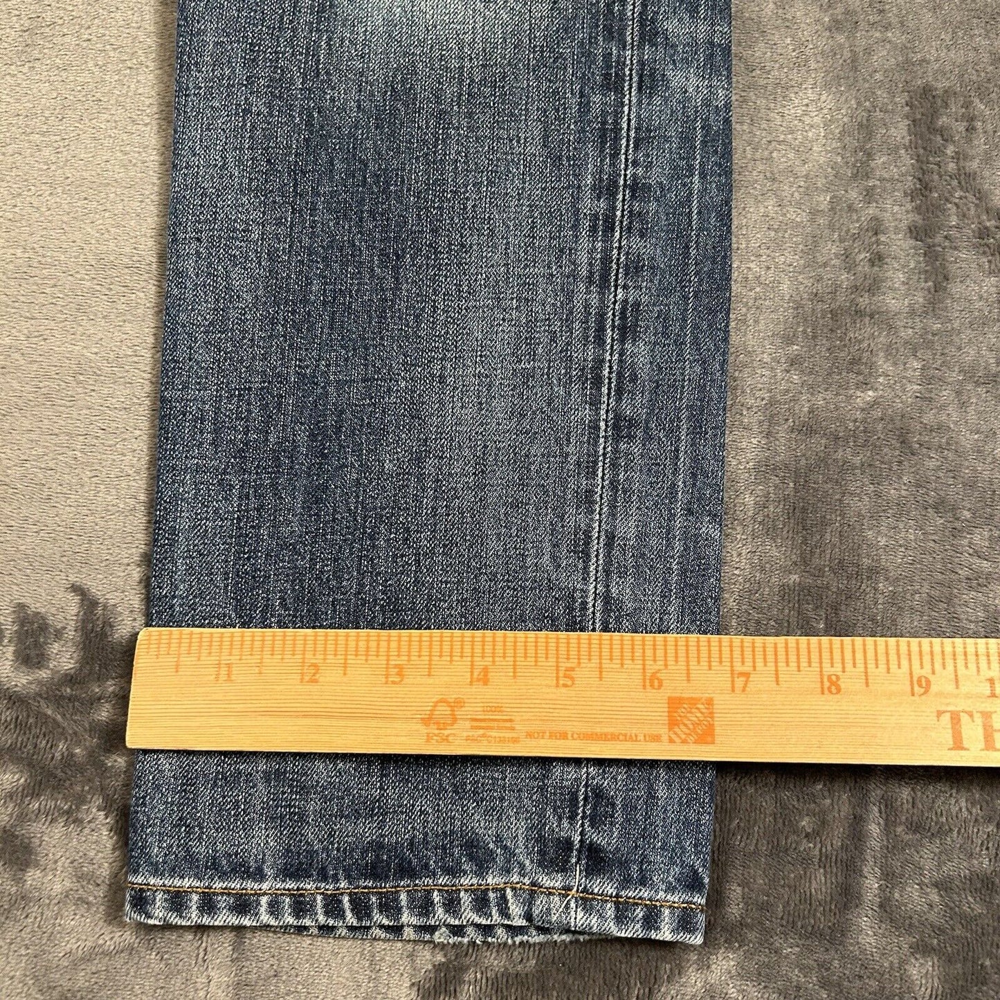 J Crew Jeans Mens 35x36" Blue Slim Boot Straight Denim Pants Western