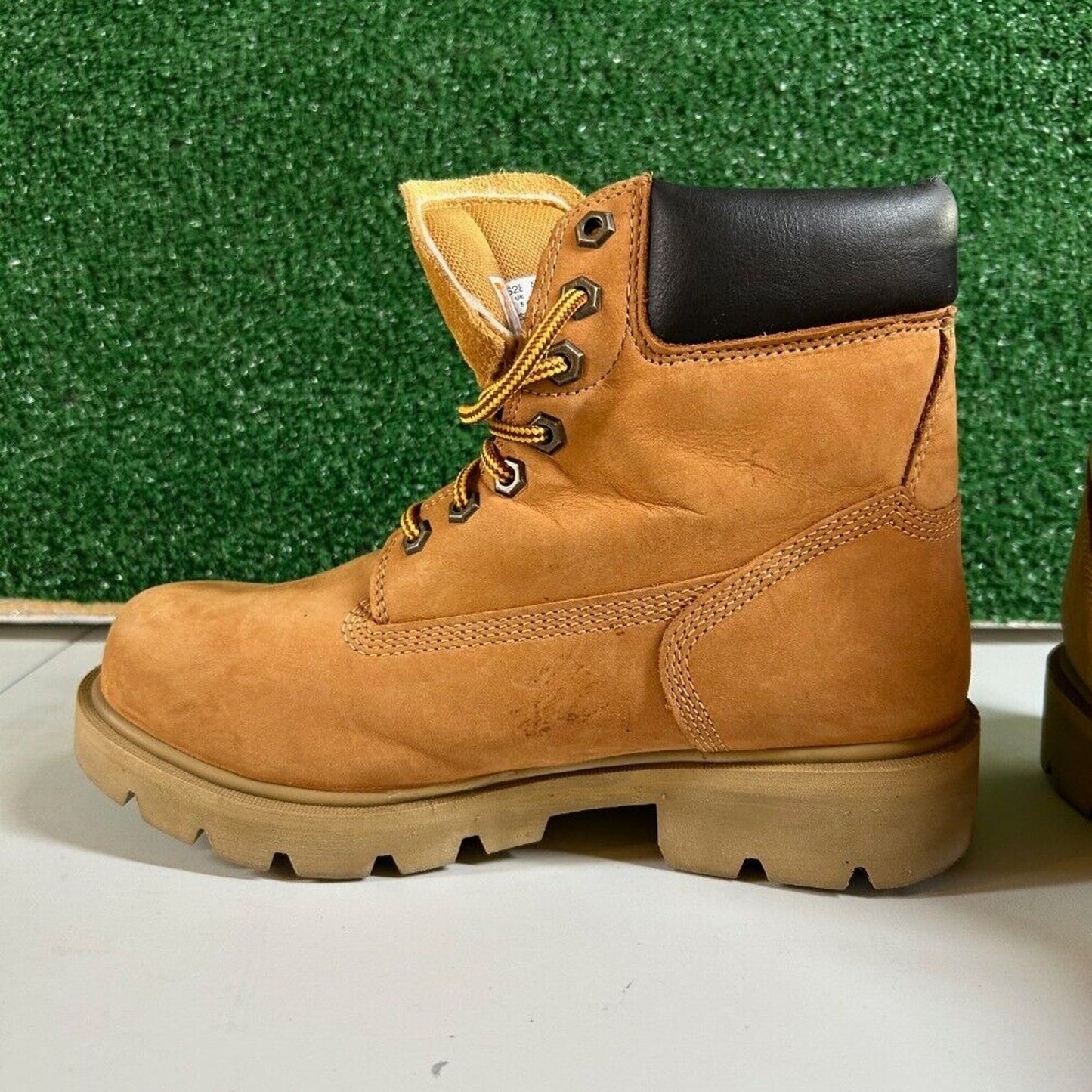 Timberland PRO Sawhorse Work Boot Composite Safety Toe Wheat Leather Kids Size 6