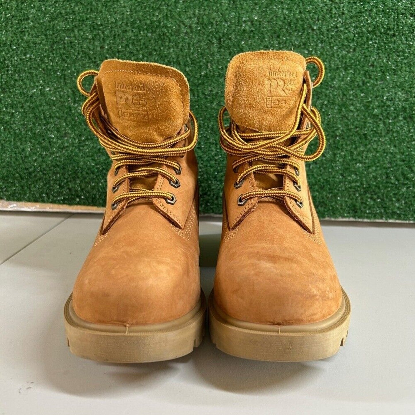 Timberland PRO Sawhorse Work Boot Composite Safety Toe Wheat Leather Kids Size 6