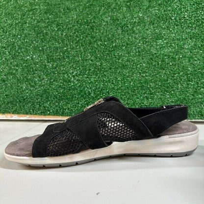 Walking Cradles Spencer Sandals Comfort Slingback Leather Black Womens 11 M